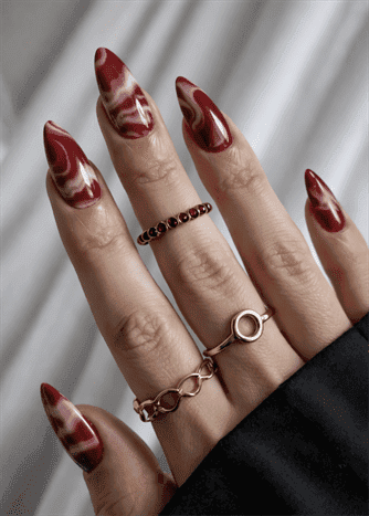 Ruby Swirl Marble